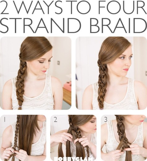 2 Ways To Four Strand Braid 2 Ways To Four Strand Braid