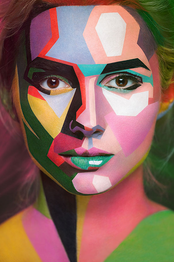 Amazing Face Paintings by Valeriya Kutsan (gallery)