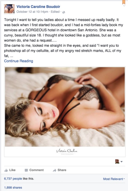 Husband’s Heartwarming Response To Retouched Boudoir Photos Of His Wife