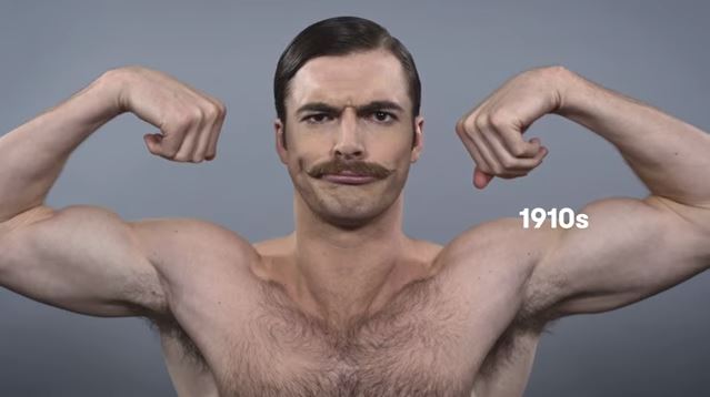 Video: 100 Years of Beauty in 1 Minute: American Men