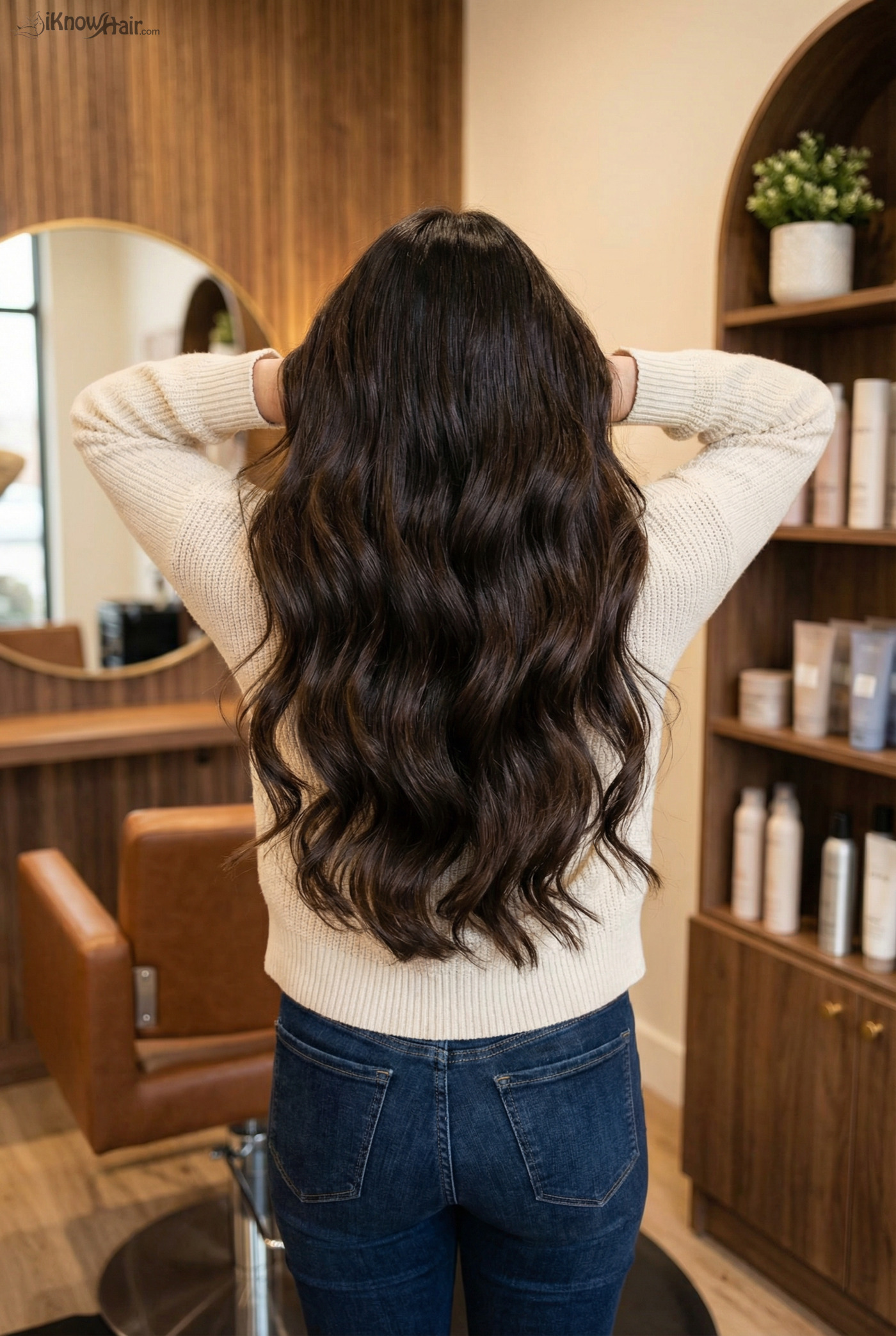 Dark Chocolate Volume - brown long straight hairstyle 2026