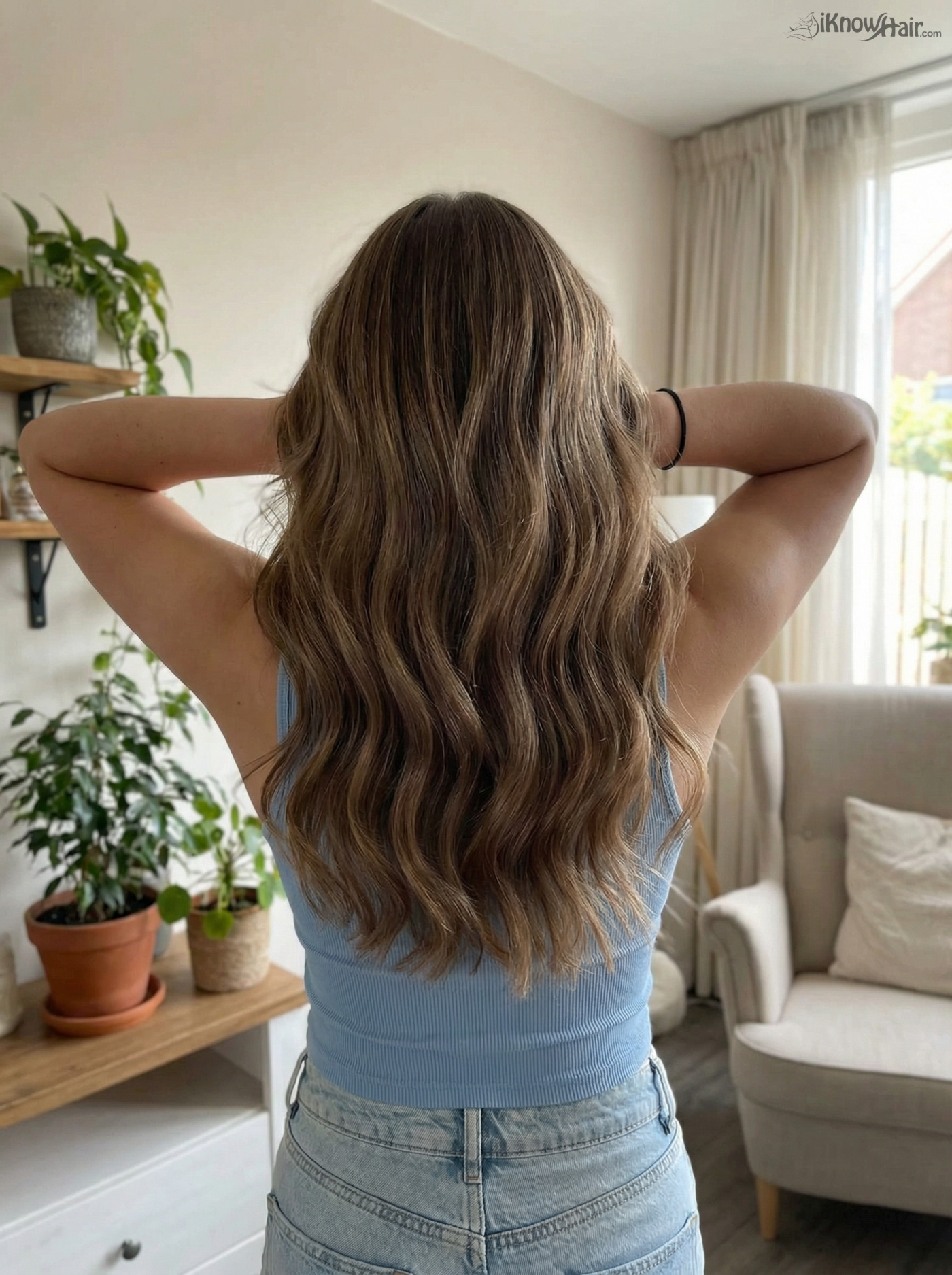 Flowing Waves with Warm Undertones - brown long straight hairstyle 2026