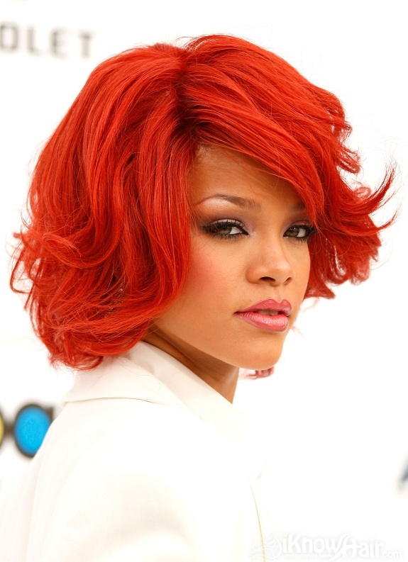 Rihanna  Rihanna Red Hair  Rihanna Short Hair Styles