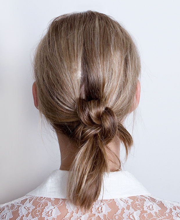 Double Knot Ponytail Hairstyles